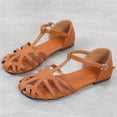thumbnail image 5 of Nuevas sandalias de mujer con hebilla de verano para mujer, calzado informal de moda para vacaciones, sandalias Retro con punta romana para mujer Wmkox8yii  nm9092, 5 of 5