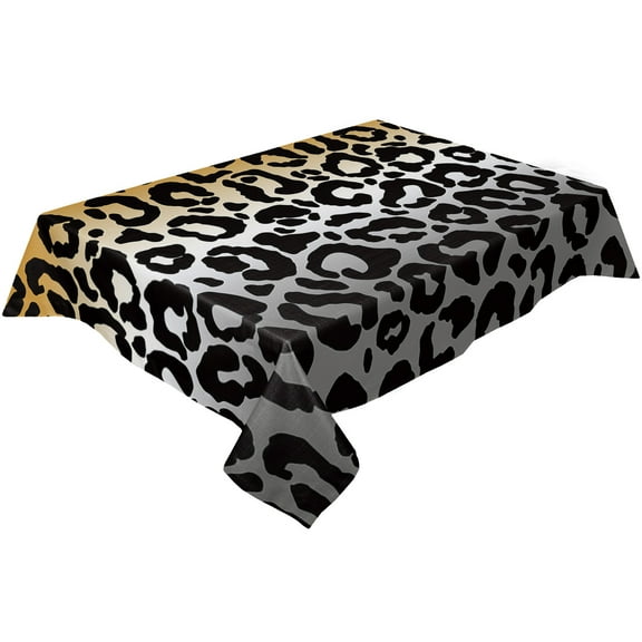 Leopard Print Table Cloth Waterproof Dining Tablecloth for Table Kitchen Decorative Coffee Cuisine P