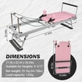 thumbnail image 3 of EDTara Pilates Reformer, Machine with Adjustable Reformer Heights, Foldable Pilates Machine with Headrest & Jump Board , Pilates Home Equipment with Foot Straps, 3 of 8