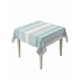 thumbnail image 2 of Aqua Gray Stripes Tablecloth Square Table Cloth 54x54, Waterproof Tablecloth Outdoor Table Cloth, Minimalist Gradient Lines Aesthetic Washable Table Cover for Kitchen Dinning Party, 2 of 8