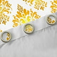 thumbnail image 4 of Erosebridal Victorian Damask Flower Curtains for Living Room,Yellow White Blackout Curtains Set of 2(38x54),Retro Gothic Theme Curtains and Drapes(38x54),Ultra Soft Bedroom Decorative, 4 of 6