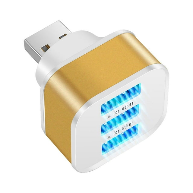 Chargeur d'Extension USB Portable 3 Ports Chargeur de Téléphone Mobile de Voyage