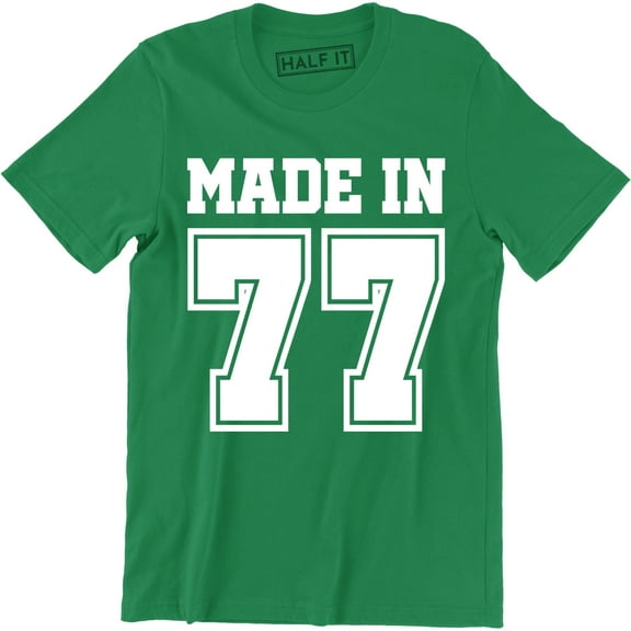 Made in 1977 Vintage . Born 1977 40th Year Birthday Age Year Men's T-Shirt
