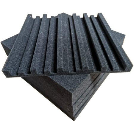 Siless Gray 24 pack 12x12x1 inches Acoustic Panels Acoustic Foam Panels Soundproof Studio foam Sound Dampening noise Sound Deadening foam Sound Panels wedges Sound Proof Sound Insulation Absorbing