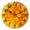 A020, variant on 12 Inch Wall Clock Battery Operated Round Clock for Office, Kitchen, Outdoor, Living Room, Orange-Yellow Gradient Hexagon Honeycomb