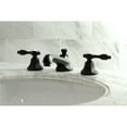 thumbnail image 2 of Kingston Brass KS4460TAL Tudor Widespread Bathroom Faucet with Brass Pop-Up, Matte Black, 2 of 7