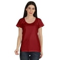 thumbnail image 1 of Inkmeso T-Shirt Basique Col Rond Manches Courtes en Coton Uni pour Femmes, 1 of 8