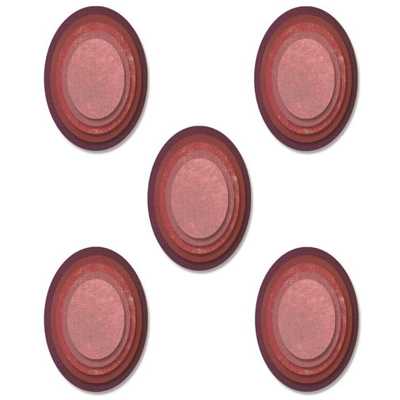 Sizzix Thinlits Dies Stacked Tiles, Ovals by Tim Holtz