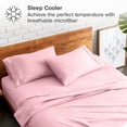 thumbnail image 3 of Juego de Fundas de Almohada Bare Home Colección Premium 1800 Doble Cepillado Ultra Suave Tamaño Estándar Rosa Claro 2 Unidades, 3 of 7