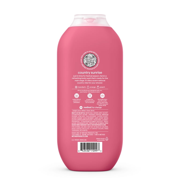 Method Limited Edition Body Wash, Country Sunrise with notes of