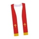 thumbnail image 5 of Estola de misa para clérigos, estola clásica de graduación para hombres, mujeres, bodas, adultos, Rojo Blanco, 5 of 9