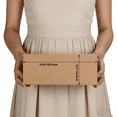 thumbnail image 4 of 10x4x4 inches Brown Shipping Boxes Corrugated Cardboard Boxes for Packing for Mailng, Moving(40 pack), 4 of 7