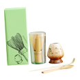 thumbnail image 3 of Juego de batidor de matcha, cuchara de té, juego de de matcha hecho a mano de bambú, soporte para batidor para regalo de felicitación, fiest , paisaje, 3 of 8
