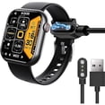 thumbnail image 1 of ccwmincc Compatible for PANHUI F57 1.88" Smart Watch Charger, Magnetic USB Replacement Charging Cable for Smart Watch (Black), 1 of 1