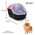 thumbnail image 2 of Transportadora de Viaje KE WOOW Pier 39 para Perro Gato Conejo Mediana Color Rosa, 2 of 7