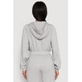 thumbnail image 4 of Womens Zip Front Cropped Hoodie, 4 of 4