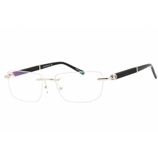 Charriol PC75109 C02 Men's Shiny Silver Black Frame Eyeglasses