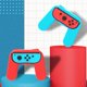 thumbnail image 1 of Empuñaduras de mano para juegos 2 uds. soporte de controlador de mango elástico accesorios de juego portátiles aptos para Switch OLED JShteea El nuevo, 1 of 8
