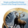 thumbnail image 2 of Christmas Elk Retro Elegant Plastic Discs Jewelry Display Stand with Iron Pillars | 32cm Height | 21cm/24cm/27cm Plates, 2 of 6