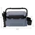 thumbnail image 6 of Dual-layer Fishing Tackle Box,Tackle Box Organizer Fishing Box Large,With 2pcs Rod Holder,2pcs Cup Holder,1pc Carring Strap, Gray, 6 of 16