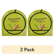 (2 pack) Backyard Glory Black Metal Hummingbird Swing