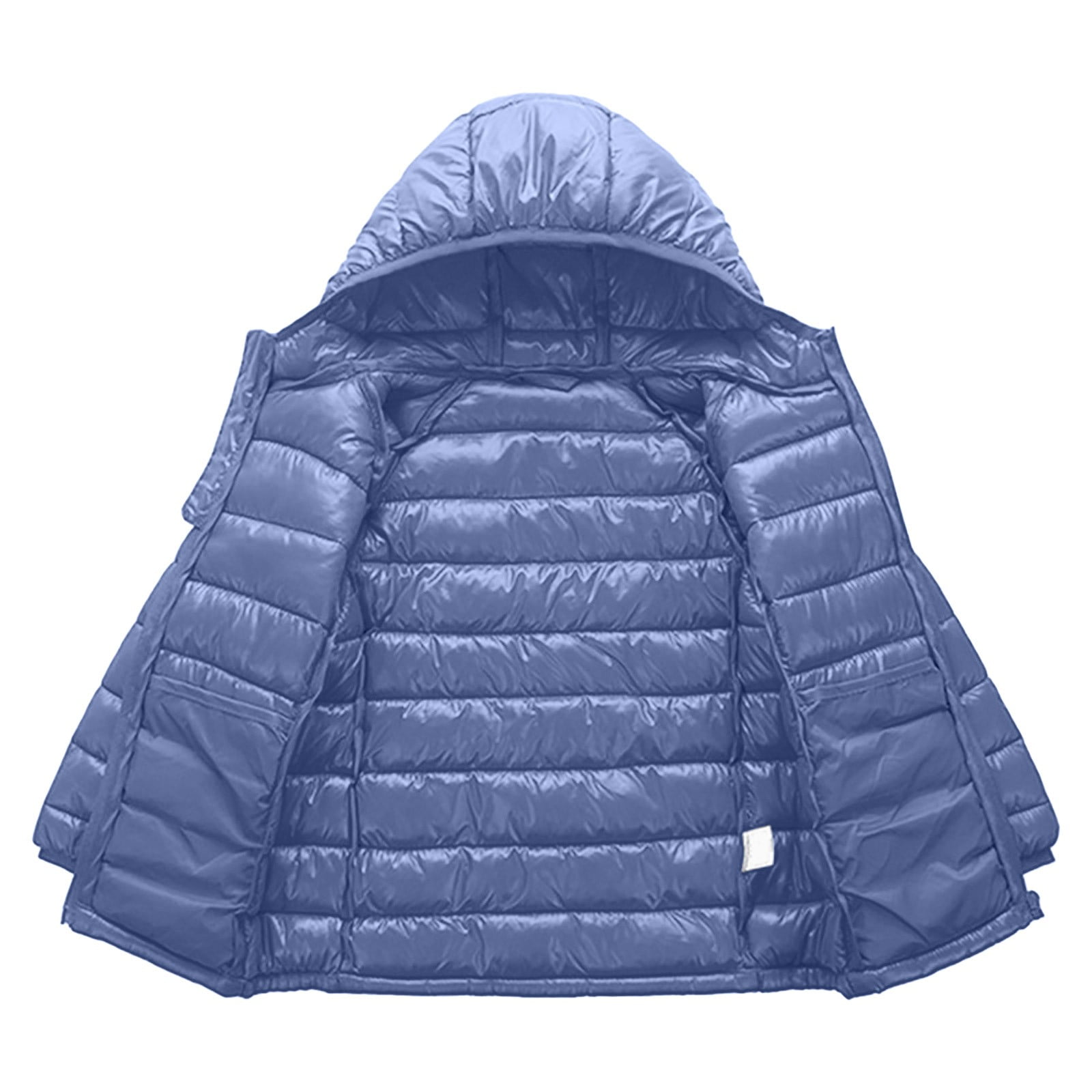 Kogui Girls Puffer Jacket Girls Winter Coats Packable Snowsuit Outwear Jackets Lightweight Down Jacket Puffer Jacket Size 6T 7T (Grey,6-7 Years)