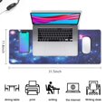 thumbnail image 5 of Blue Starry Sky&nbsp;mousepad Gamingwaterproofwashable&nbsp;for Office Home Work Gaminggaming Mouse PadRubber Base Mousepad with Stitched Edges 31.5x11.8inches, 5 of 7
