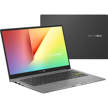 Asus VivoBook S13 13.3" Full HD Laptop, Intel Core i5 i5-1035G1, 8GB RAM, 512GB SSD, Windows 10 Home, Indie Black/Gun Gray, S333JA-DS51