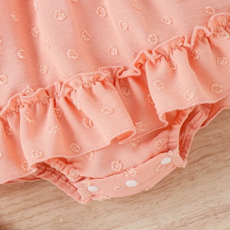 

Gubotare Baby Girl Clothes kids Baby Girl Knit Pompoms Romper Sleeveless Baby Girl Knit Clothes Red 12-18 Months