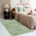 thumbnail image 3 of Leaf Area Rugs for Bedroom Living Room - 6x8 ft - Green Carpet for Home Decor - Green Patterned Decorative Indoor Large Rug - Washable & Soft & Non Slip & Low Pile (ZL&100), 3 of 6