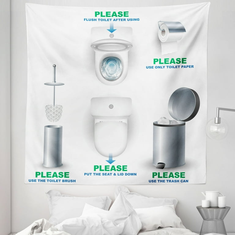 Bathroom tapestry online
