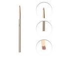 thumbnail image 3 of Unique Bargains 1 Pc Convenient Makeup Brush Large Light Coffee Color Nylon Hair Aluminum Tube Plastic Handle, 3 of 5