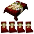 thumbnail image 1 of Yhmxh Chair Covers,Sofa Slipcovers,Dining Chair Covers,Couch Blanket Christmas Tablecloth Print Rectangle Table Cover Set Holiday Party Home Decor Polyester Blanket, 1 of 9