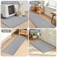 thumbnail image 3 of Findosom 2pc Kitchen Rug Set,Non-Slip Washable Kitchen Rug and Mat Stain Resistant Low Pile Durable Kitchen Mats For Sink,Hallway,Entryway 20"x32"+20"x59" Gray, 3 of 9