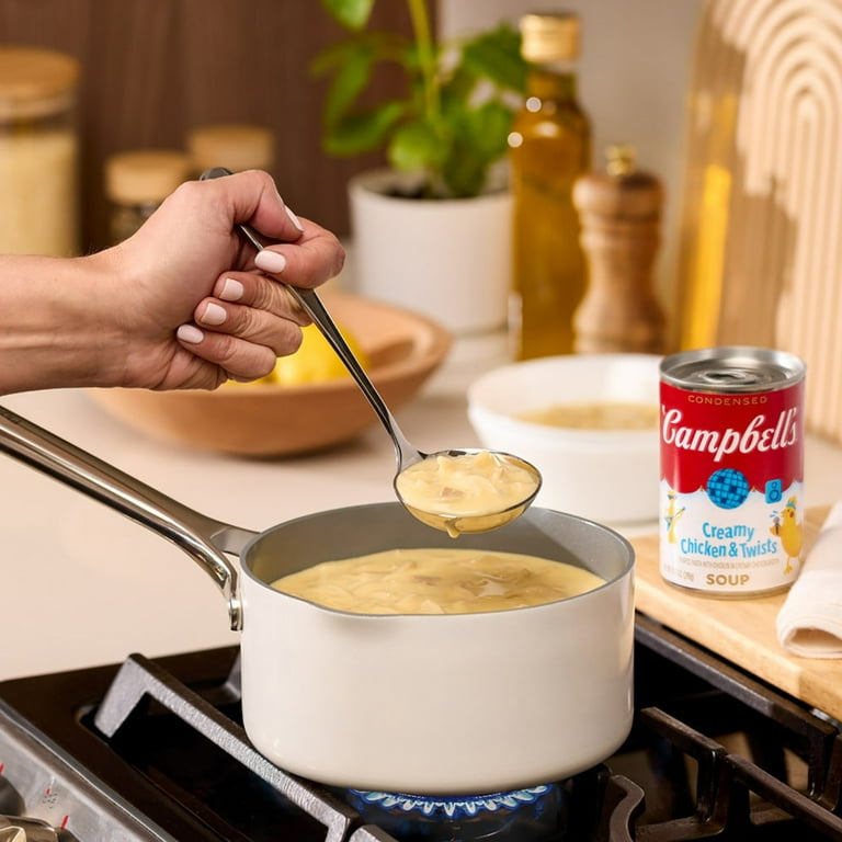 ✨新品✨鶏の鈴✨ Campbell's Condensed Kids Creamy Chicken and Twists Soup, 10.5 oz