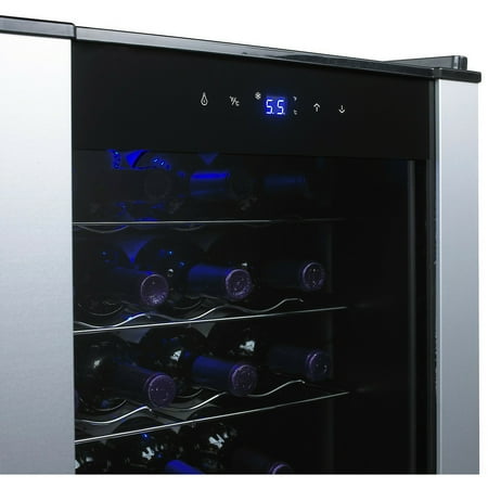 Wine Enthusiast - Evolution Series 20-Bottle Wine Refrigerator - Black