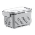 thumbnail image 1 of Caja de almacenamiento de verduras para refrigerador, caja de conservación para refrigerador, organizador reutilizable para nevera, encimera para, 1 of 8