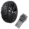 thumbnail image 4 of 6 Pcs Snow Chains for Cars Adjustable Emergency Anti Skid Chains for Ice Road Mud Road and Sand Universal Snow Chains, 4 of 5