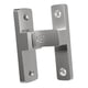 thumbnail image 3 of Pestillo de puerta de Cerradura de puerta de seguridad con tornillos Hardware Puertas Cerradura de perno Pestillo abatible para gabinetes Plata, 3 of 8
