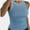 Blue, variant on Women’s Basic Crew High Neck Sleeveless Casual Tank Top Ribbed Soft Tank Top
