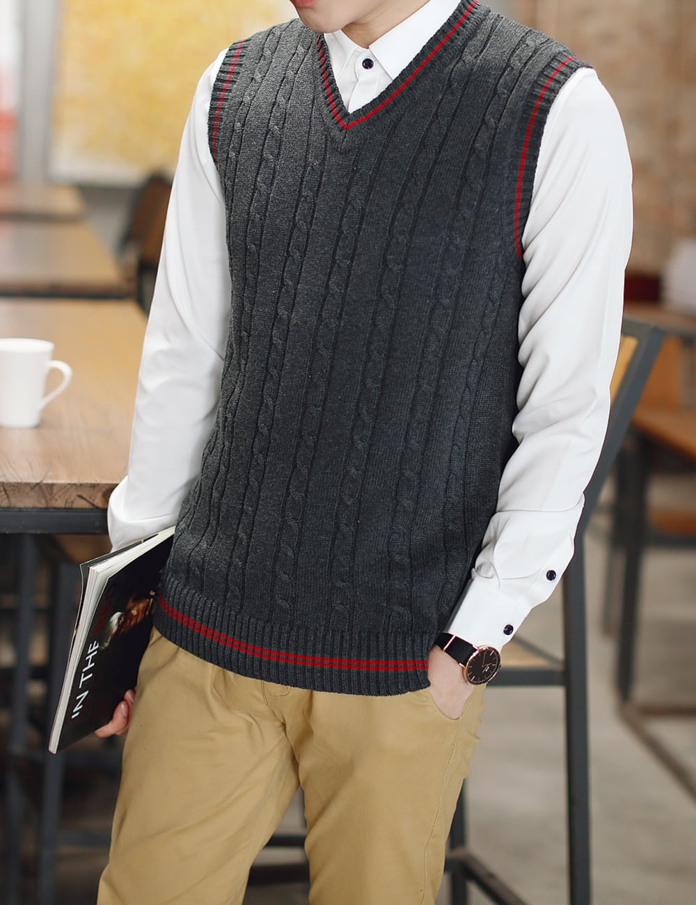 格安購入 - STUMPSTAMP HALF ZIP PULLOVER VEST BLACK - 買取 販売価格
