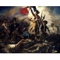 thumbnail image 2 of Delacroix, Eugene 14x12 Black Ornate Wood Framed with Double Matting Museum Art Print Titled - Liberty Leading the People, 2 of 4
