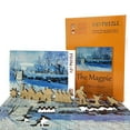 thumbnail image 3 of Wooden Jigsaw Puzzles for Adults - Uniquely Shaped Pieces - made in the USA by FoxSmartBox - 210 Pieces - The Magpie, 3 of 7