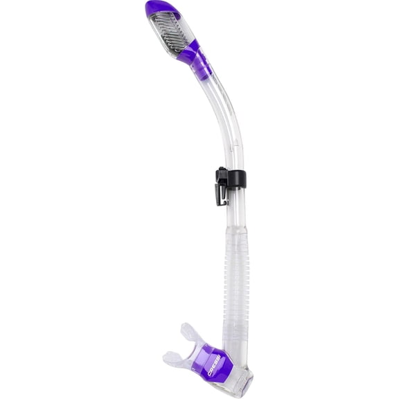Cressi Supernova Dry Snorkel, Black/Purple