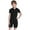 Black, variant on Special Needs Adaptive Clothing for Boys Girls Autism Sensory Jumpsuit Short Sleeve Anti-strip Romper Navy Blue 14