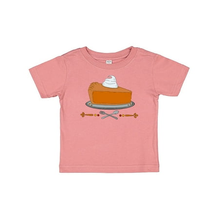 

Inktastic Thanksgiving Pumpkin Pie with Fork and Spoom Gift Baby Boy or Baby Girl T-Shirt