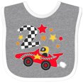 thumbnail image 3 of Inktastic Happy 2nd Birthday Red Racing Car Boys or Girls Baby Bib, 3 of 4