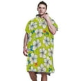 thumbnail image 5 of Hooded Beach Towel Adult Bath Poncho Towels Soft Absorbent Quick Dry for Surf Swim Pool Men Women Teens Hawaiian-style White Hibiscus Flowers, 5 of 7