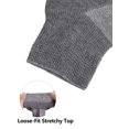 thumbnail image 3 of 3-Pack Low Cut Socks for Diabetics Men Women, Moisture-Wicking Wide Calf Socks, Non-Binding & Extra Wide Top (Dark Gray), 3 of 8