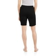 thumbnail image 2 of RealSize Women's 2-Pocket Pull On Stretch Shorts, Available in Petite Sizing, 2 of 6